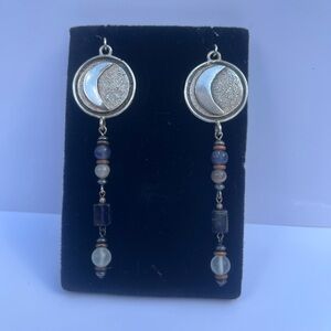 Silver Moon Earrings
